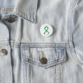 Food Allergity Awareness Green Ribbon Custom Art B Button (Beispiel)