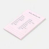Food Allergy Checklist Sticky Notes for Kitchen Post-it Klebezettel (angewinkelt)