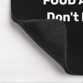 Food Allergy Dont Feed Me Text Template  Mousepad (Ecke)