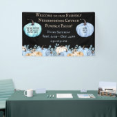 Food Allergy Friendly Aquamarin Pumpkin Patch Blac Banner (Messeveranstaltung)