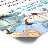 Food Allergy Friendly Aquamarin Pumpkin Patch Poster (Ecke)
