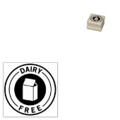 Food Allergy Icon Dairy Free Gummistempel (Stempel)