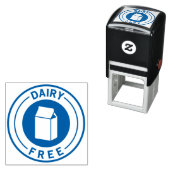 Food Allergy Icon Dairy Free Permastempel (Beispiel)