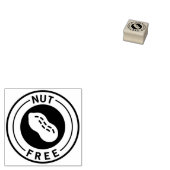 Food Allergy Icon Peanut Free Gummistempel (Stempel)