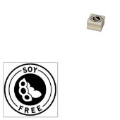 Food Allergy Icon Soy Free Gummistempel (Stempel)