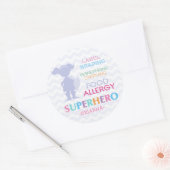 Food Allergy Superhero Girl Stickers (Umschlag)