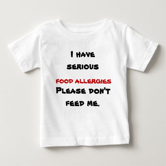 Food Allergy Tshirt (Vorderseite)
