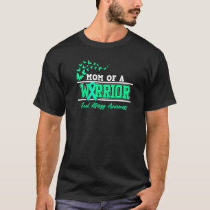 Food Allergy Warrior Awareness Month Aquamarin Rib T-Shirt
