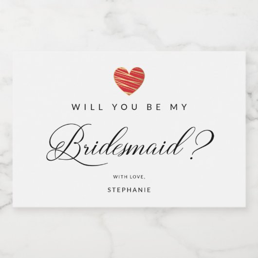 Food and Beverage Label Set Schaumweinetikett (Einzelnes Label)