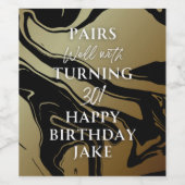 Food and Beverage Label Set Weinetikett (Einzelnes Label)