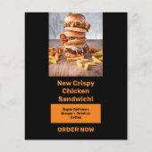 Food-Banner zur Förderung und Fang der Aufmerksamk Flyer (Vorne)