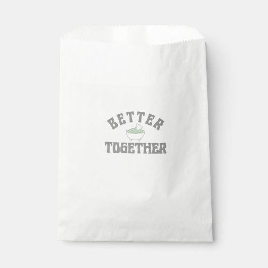 Food Better Together Chips Guac Text Graphic Style Geschenktütchen (Vorderseite)