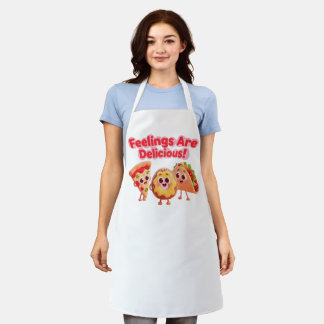Food Cartoon Apron – Fun Kitchen Cooking Gift Schürze