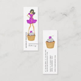 Food Catering Business Card Mini Visitenkarte