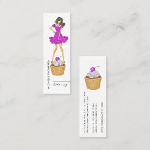 Food Catering Business Card Mini Visitenkarte