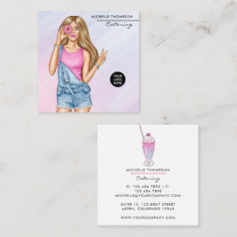Food Catering Business Card Quadratische Visitenkarte