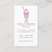 Food Catering Business Card Visitenkarte (Rückseite)