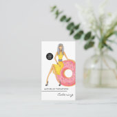 Food Catering Business Card Visitenkarte (Stehend Vorderseite)