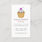 Food Catering Business Card Visitenkarte (Rückseite)