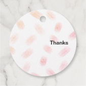 Food Catering Whimsical Unicorn Lady Corporate Geschenkanhänger (Rückseite)