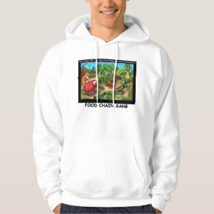 Food Chain Gang Lustiger Cartoon Hoodie von Rick L
