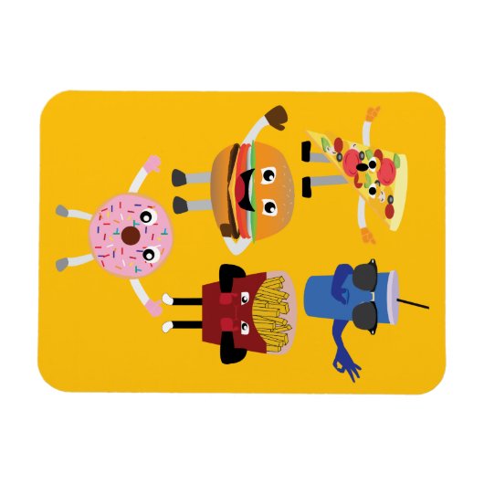 Food Characters Magnet (Horizontal)