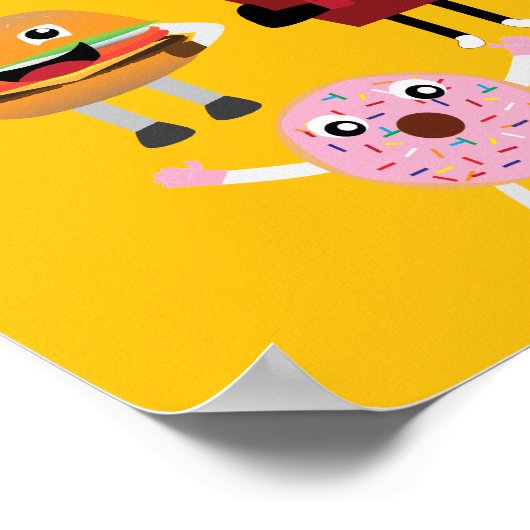 Food Characters Poster (Ecke)