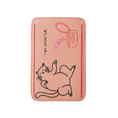 Food Coma Cat Plush Bath Mat Badematte (Vorderseite Vertikal)