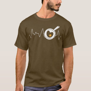 Food Cooking Chef Pan Heartbeat Culinary Meal Cook T-Shirt