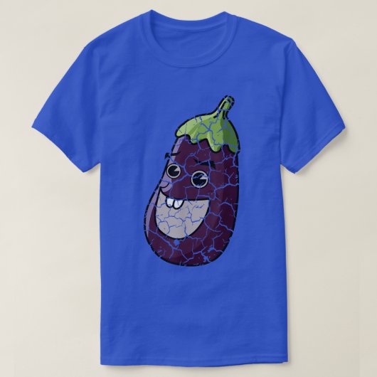 Food Cooking Feinschmecker Eggplant gestört T-Shirt (Design vorne)