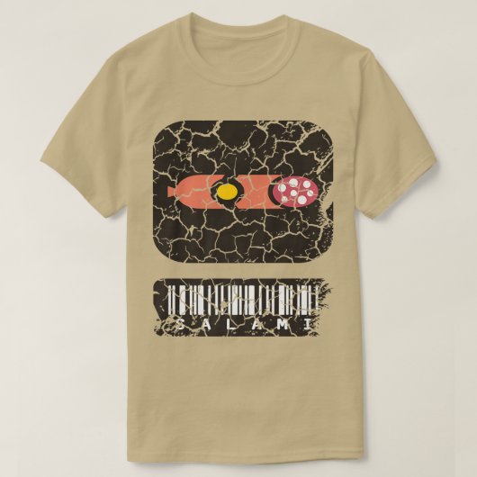 Food Cooking Feinschmecker Salami erschüttert T-Shirt (Design vorne)