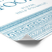 Food Corner Griechischer Toga Party Tisch Schild b (Ecke)