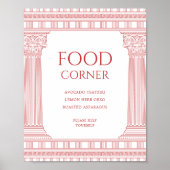 Food Corner Poster für Goddess Party (Vorne)