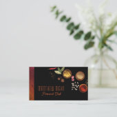 Food Design Personal Koch Catering Visitenkarte (Stehend Vorderseite)