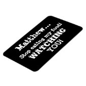 Food Diief Warning Kühlschrankmagnet Spaß Magnet (Linke Seite)