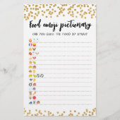 Food Emoji Pictionary game Quiz with Ansers (Vorderseite)