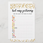 Food Emoji Pictionary game Quiz with Ansers (Vorne/Hinten)