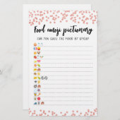 Food Emoji Pictionary game Quiz with Ansers (Vorne/Hinten)