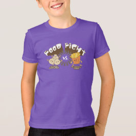 Food Fight! Dumplings vs. French Fries Funny Pun T-Shirt