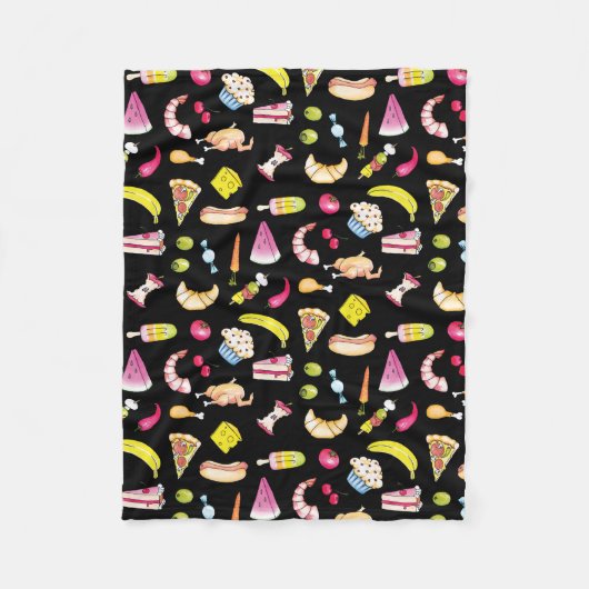 Food Fleece Blanket (Vorderseite)