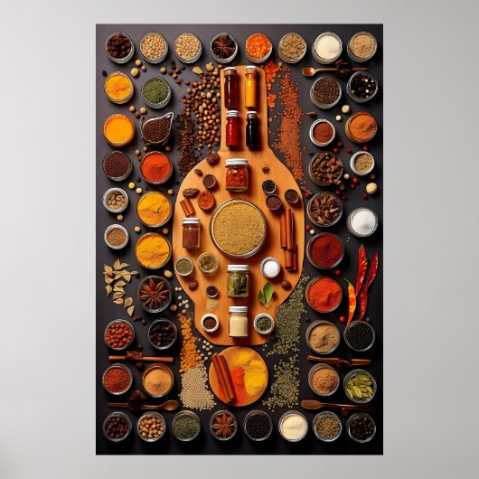 Food Fotografie Druck, Gewürzküche Wand Kunst (Vorne)