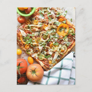 Food Fotografie Rustic Tomato Puff Konditorei Tart Postkarte