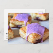 Food Fotografy BlackBerry Breakfast Pastries Postkarte (Vorne/Hinten)