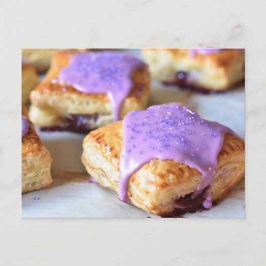 Food Fotografy BlackBerry Breakfast Pastries Postkarte (Vorderseite)
