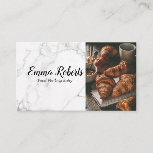 Food Fotografy Blogger Kitchen Business Card Visitenkarte (Vorderseite)