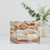 Food Fotografy British Clotted Cream Fudge Postkarte (Stehend Vorderseite)