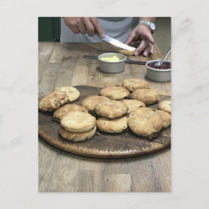 Food Fotografy British Pastry Koch Welshcakes Postkarte