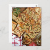 Food Fotografy Italian Apple Rosemary Focaccia Postkarte (Vorne/Hinten)