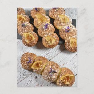 Food Fotografy Lemon Lavender Eclairs Postkarte