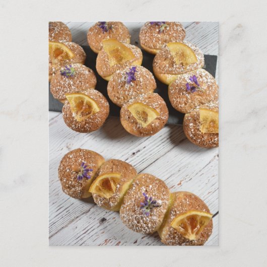 Food Fotografy Lemon Lavender Eclairs Postkarte (Vorderseite)